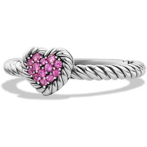 DAVID YURMAN Pink Heart Ring